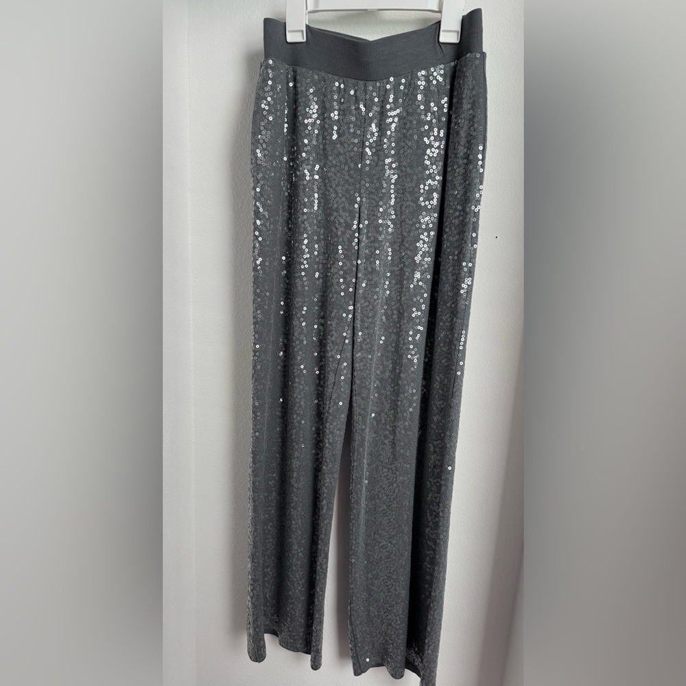 Express Gray sequin Knit pants size XS/TP